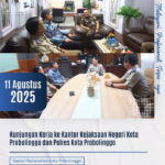 Kunjungan Kerja Ke Kantor Kejaksaan Negeri Kota Probolinggo dan Polres Kota Probolinggo
