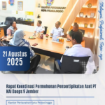 Rapat Koordinasi Permohonan Pensertipikatan Aset PT KAI Daops 9 Jember