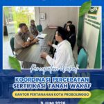 percepatan sertifikasi tanah wakaf dan mewujudkan tertib administrasi pertanahan