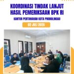 menghadiri rapat koordinasi yang diselenggarakan oleh Inspektorat Kota Probolinggo bersama perangkat daerah terkait