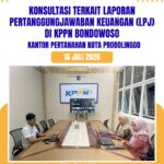 kegiatan Konsultasi Terkait Laporan Pertanggungjawaban Keuangan (LPJ) yang bertempat di Kantor Pelayanan Perbendaharaan Negara (KPPN) Bondowoso