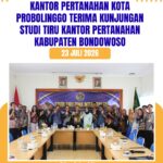 emperkuat sinergi antar satuan kerja, Kantor Pertanahan Kota Probolinggo menerima kunjungan Studi Tiru dari Kantor Pertanahan Kabupaten Bondowoso